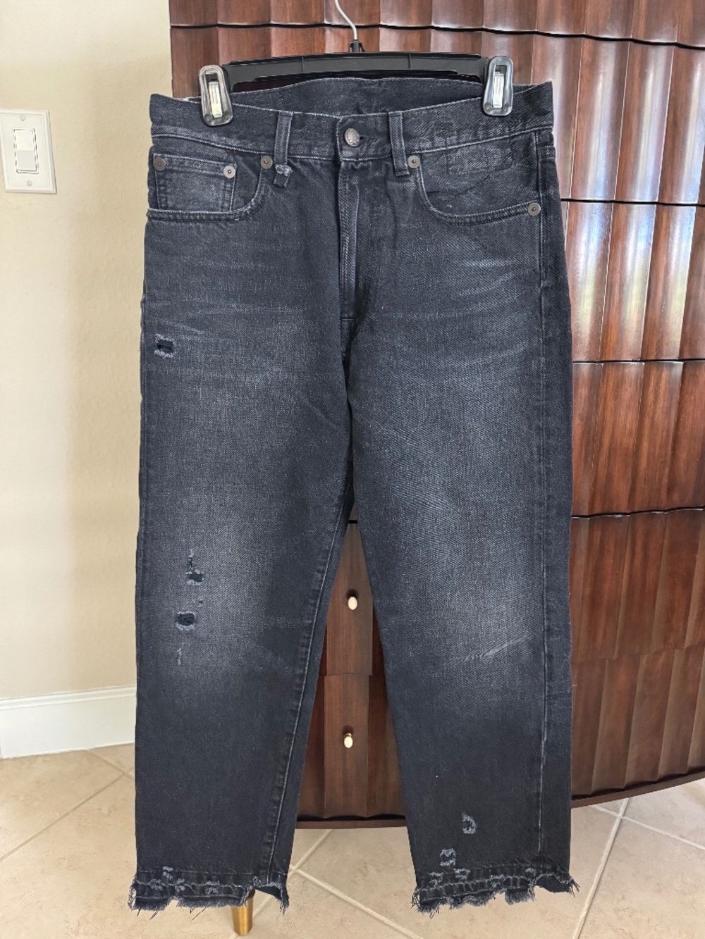 R13 Distressed Boyfriend Jeans